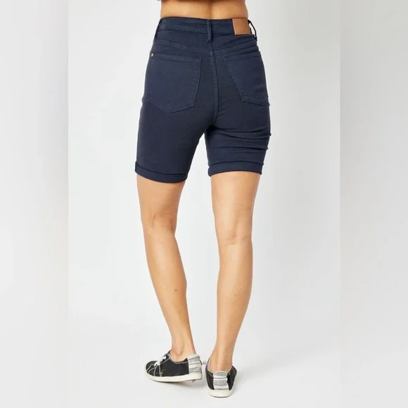 Judy Blue High Waist Tummy Control Bermuda Shorts - Picture 5 of 6